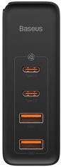 BASEUS GaN2 Pro rychlonabíjecí adaptér 2x Type-C + 2x USB-A 100W CCGAN2P-L01 černá