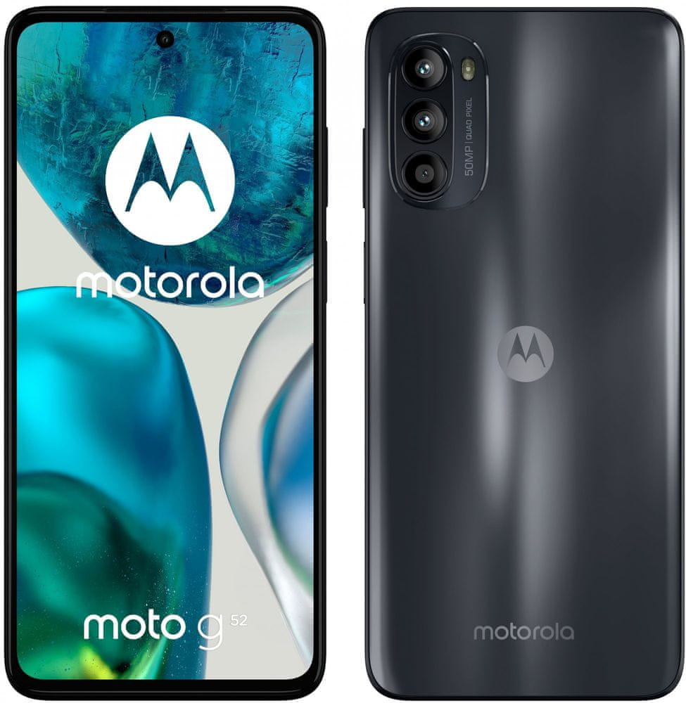 Motorola Moto G52, 6GB/128GB, Charocal Grey - zánovní