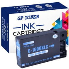 GP TONER Kompatiblní inkoust pro Canon PGI-1500XL Maxify MB 2050 2150 2155 2350 2750 2755 azurová