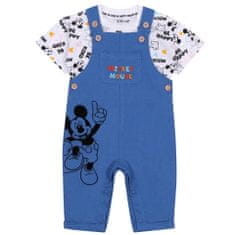 Disney Modré dětské dupačky + tričko Mickey Mouse DISNEY, 98