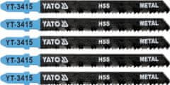 YATO List pilový do přímočaré pily 100 mm na kov TPI24-10 5 ks