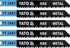 YATO List pilový do přímočaré pily 70 mm na kov TPI12 5 ks