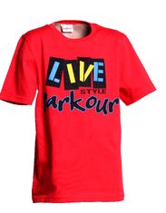 Anyface Chlapecké tričko s krátkým rukávem, červená, 134