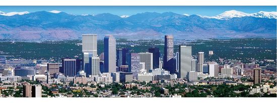MasterPieces Panoramatické puzzle Denver, Colorado 1000 dílků
