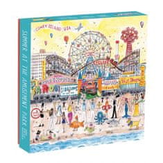Galison Čtvercové puzzle Léto v zábavním parku 500 dílků