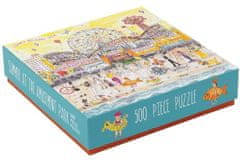 Galison Čtvercové puzzle Léto v zábavním parku 500 dílků