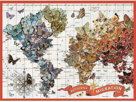 Galison Puzzle Migrace motýlů 1000 dílků