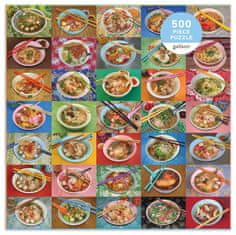 Galison Čtvercové puzzle Nudle k obědu 500 dílků