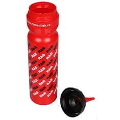 R&B sportovní láhev logo s hubicí červená Objem: 1000 ml