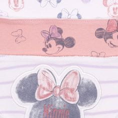 Disney 3x růžovo-bílý bryndák Minnie Mouse DISNEY