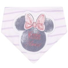 Disney 3x růžovo-bílý bryndák Minnie Mouse DISNEY