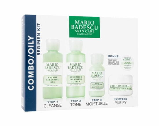 Mario Badescu 59ml combo/oily regimen kit, čisticí gel