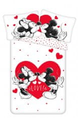Jerry Fabrics  Povlečení Mickey and Minnie Love 05 140x200, 70x90 cm