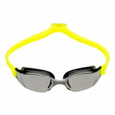 Michael Phelps Plavecké brýle XCEED titanově zrcadlový zorník černá/žlutý pásek žlutá
