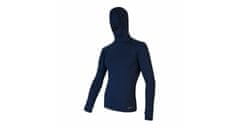 Sensor MERINO DF pánské triko dl.rukáv s kapucí deep blue XXL