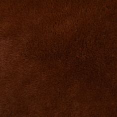 Greatstore Pelíšek pro psy hnědý 110,5 x 80,5 x 26 cm lněný vzhled flís