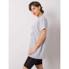 FANCY Dámské tričko s nápisem ELANI šedé FA-TS-6892.88_364028 Univerzální