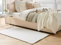 Beliani Bílý koberec 80x150 cm DEMRE