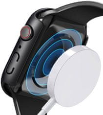 Coteetci Polykarbonátové pouzdro s ochranou displeje pro Apple Watch 41 mm, černé