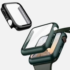 Coteetci Polykarbonátové pouzdro s ochranou displeje pro Apple Watch 7 45mm, černé