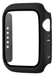 Coteetci Polykarbonátové pouzdro s ochranou displeje pro Apple Watch 7 41mm, černé