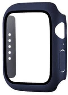 Coteetci Polykarbonátové pouzdro s ochranou displeje pro Apple Watch 7 41mm, modré