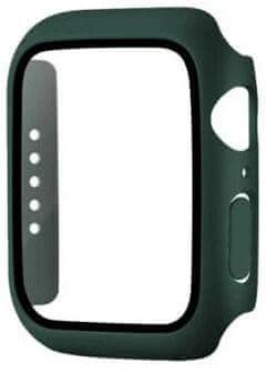 Coteetci Polykarbonátové pouzdro s ochranou displeje pro Apple Watch 7 41mm, zelené
