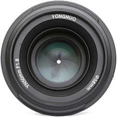 Yongnuo Objektiv Yongnuo 50mm f/1.8 Nikon + sluneční clona a pouzdro