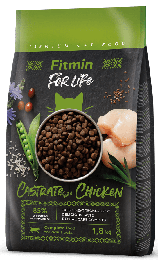 Levně Fitmin cat For Life Castrate Chicken 1,8 kg