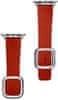 Coteetci Kožený magnetický řemínek Nobleman pro Apple Watch 42/44/45mm, červený