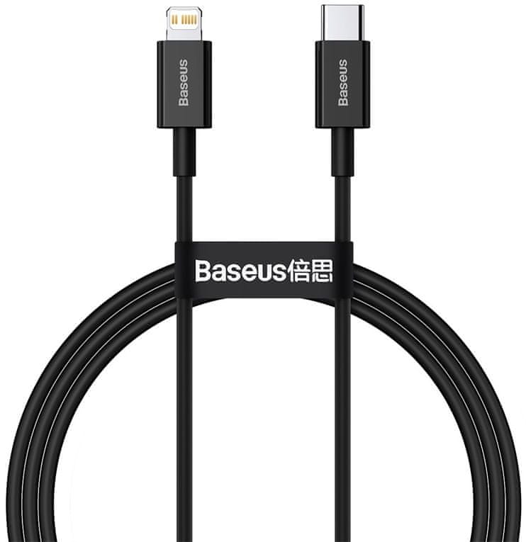 BASEUS Superior Series rychlonabíjecí kabel Type-C/Lightning 20W 1m CATLYS-A01, černá