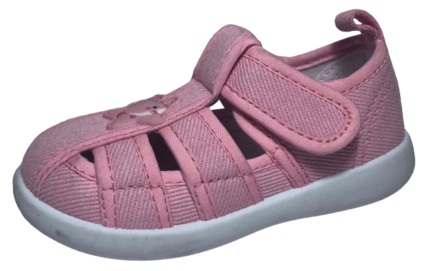 Slobby dívčí plátěné sandály 130-0070-S1 růžová 24