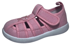 Slobby dívčí plátěné sandály 130-0070-S1 růžová 19