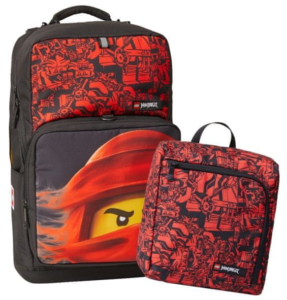 Levně LEGO Bags Ninjago Red Optimo Plus - školní batoh