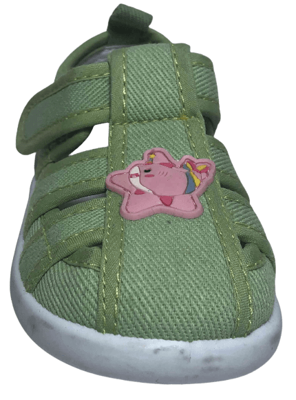 Slobby dívčí plátěné sandály 130-0070-S1_2 19 zelená