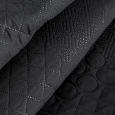 KZ Dekorativní přehoz na postel BONI-5 220x240 patchwork černá