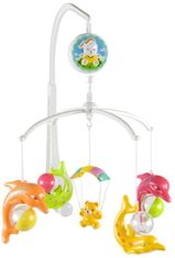 Sun Baby Kolotoč nad postýlku s plastovými hračkami Barva: delfíni 5406