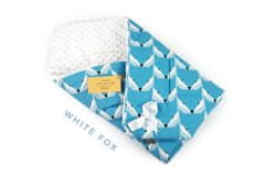 Floo For Baby Zavinovačka minky 3v1 (zavinovačka,dečka,podložka) Barva: White bluebird