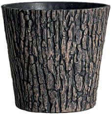 Strend Pro Květináč Woodeff walnut, 37,5x30 cm, efekt dreva