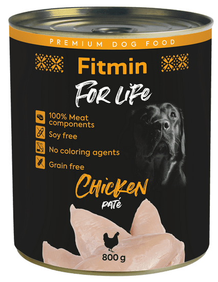 Fitmin Dog For Life Konzerva kuřecí 8x800 g