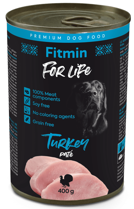 Fitmin Dog For Life Konzerva krůtí 6x400 g