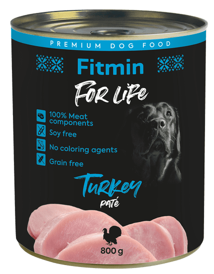 Fitmin Dog For Life Konzerva krůtí 8x800 g