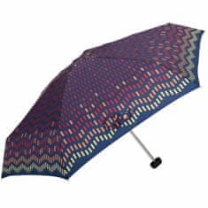 Parasol Skládací deštník mini Čárkování, tmavě modrá