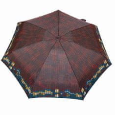 Parasol Skládací deštník střední Ekvalizér, tmavě červená