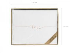 Paris Dekorace Svatební kniha &quot;Love&quot; růžové zlato, 22 listů