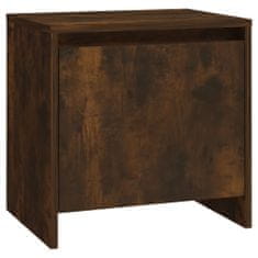 Greatstore Noční stolek kouřový dub 45 x 34 x 44,5 cm dřevotříska
