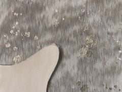 Beliani Koberec z umělé hovězí kůže se skvrnami 150 x 200 cm taupe / zlatý BOGONG