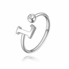 S'Agapõ Stylový ocelový prsten L s krystalem Click SCK183