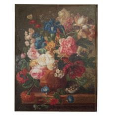Clayre & Eef Obraz na plátně VASE WITH FLOWERS 50634