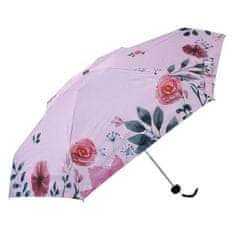 Clayre & Eef Skládací deštník PINK FLOWERS JZUM0039